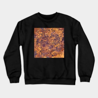 Poisoned Pumpkin Liquid Marbled Pattern Crewneck Sweatshirt